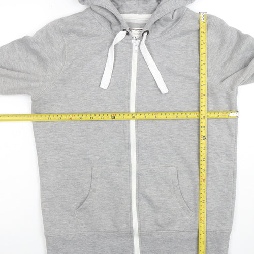 Vintage Edition Women's Grey Full Zip Hoodie Size 12