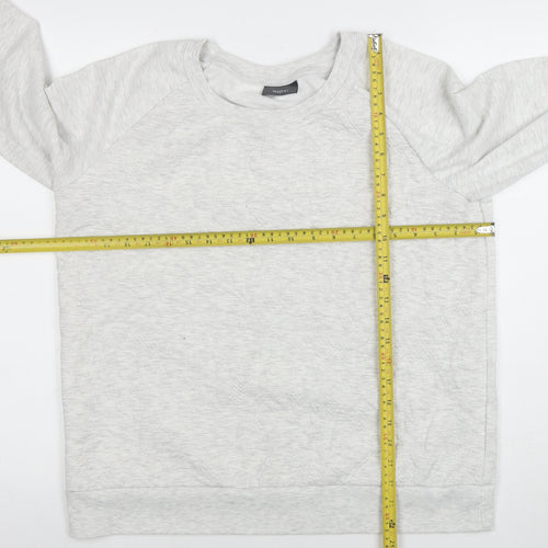 Yessica Women’s Grey Pullover Sweatshirt Size M Cotton Blend