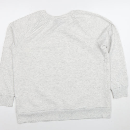 Yessica Women’s Grey Pullover Sweatshirt Size M Cotton Blend