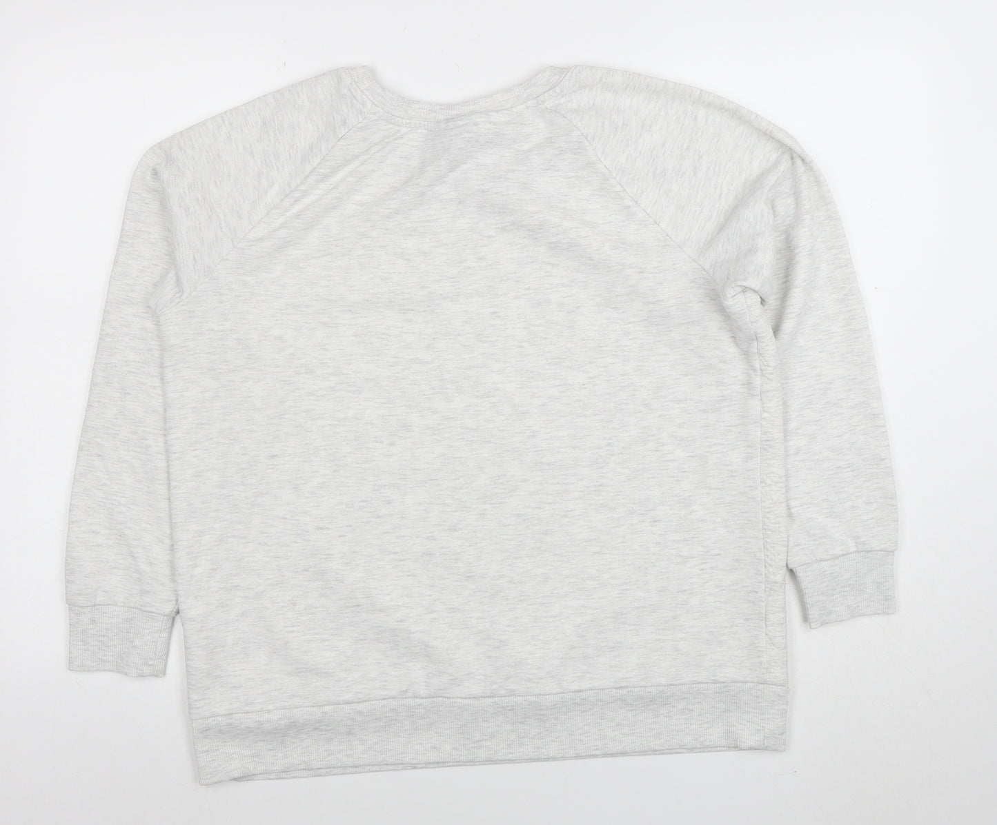 Yessica Women’s Grey Pullover Sweatshirt Size M Cotton Blend