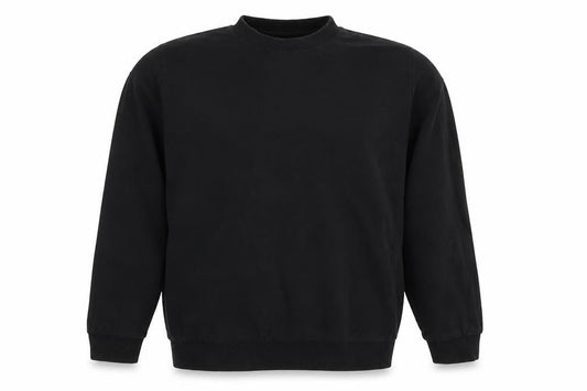 Front view of ASOS Men's Black XL Pullover Crew Neck Sweatshirt
