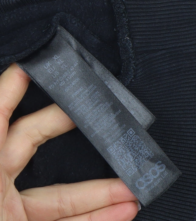 ASOS Men's Black XL Pullover Crew Neck Sweatshirt