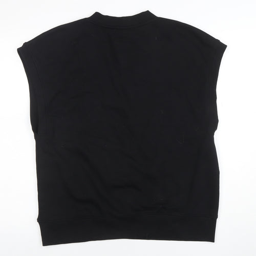 ZARA Men's Black Sleeveless V-Neck Sweatshirt Vest Size S