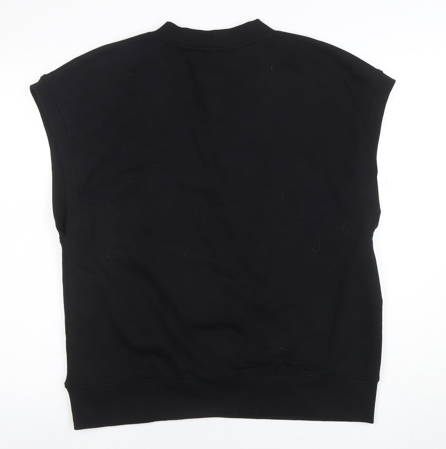 ZARA Men's Black Sleeveless V-Neck Sweatshirt Vest Size S