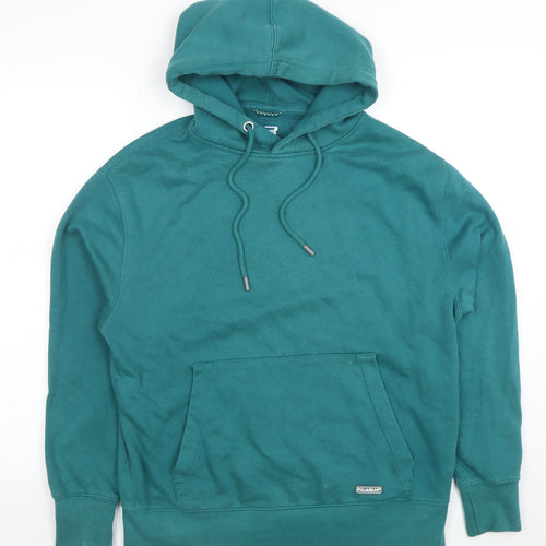 Pull & Bear Womens Green Pullover Hoodie XS Comfort Fit