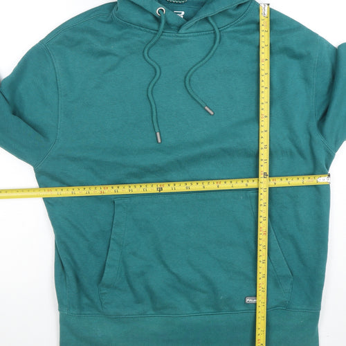 Pull & Bear Womens Green Pullover Hoodie XS Comfort Fit