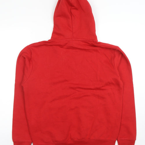 Urban Road Men's Red Pullover Hoodie Size S Casual Fleece