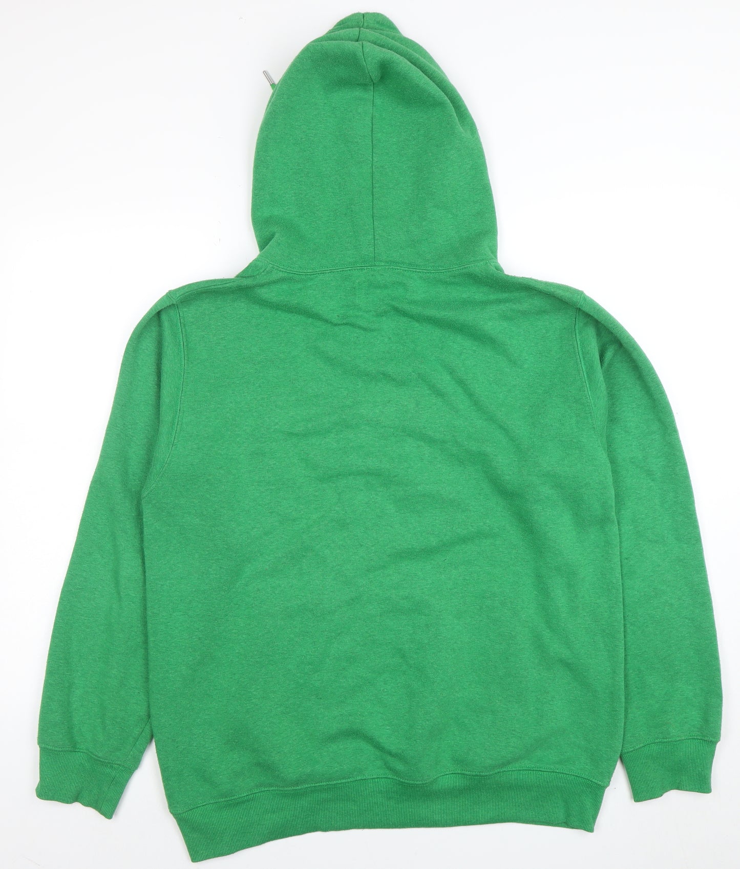A2Z Men's Green Pullover Hoodie Size M Fleece Cotton Blend