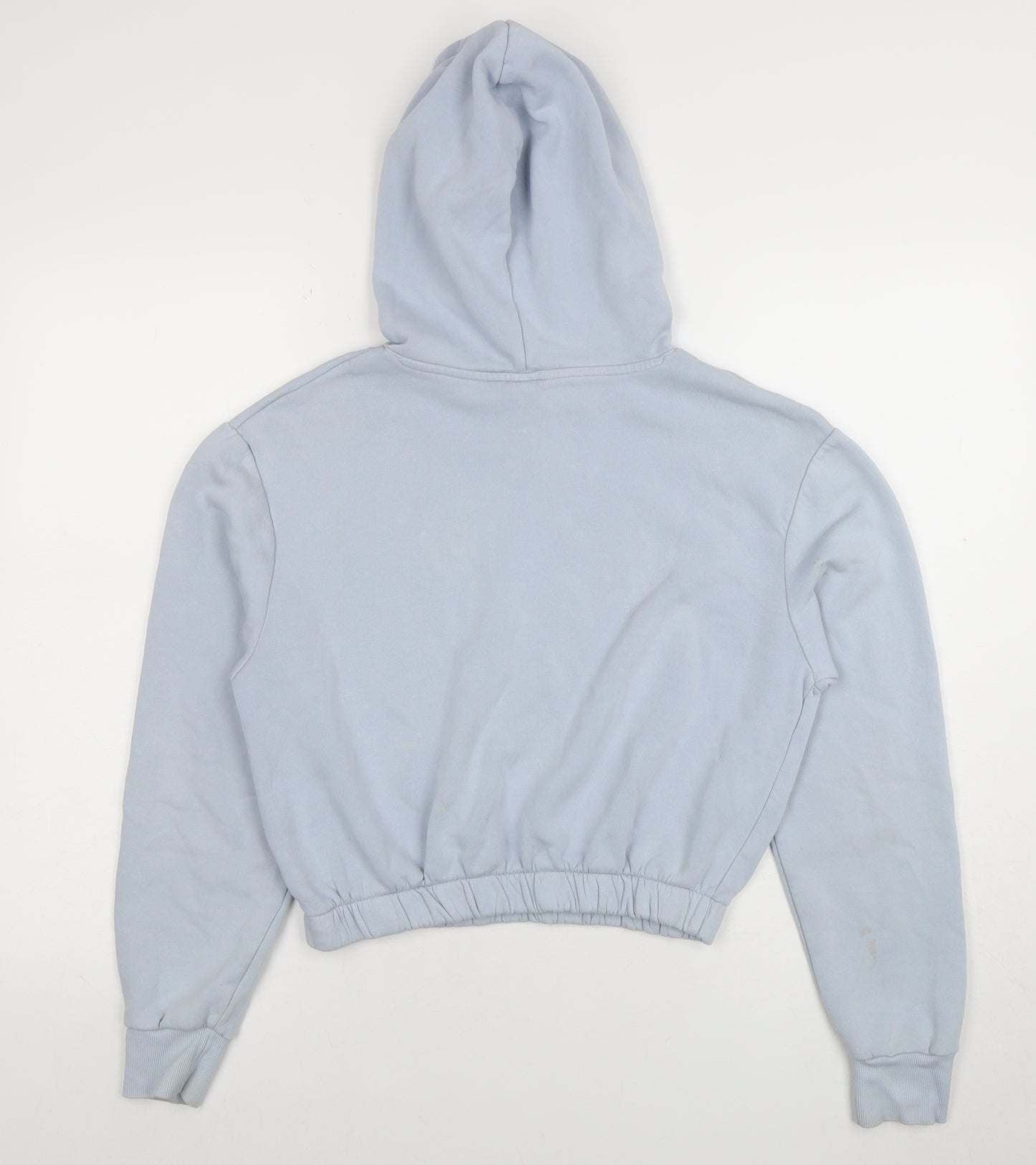 H&M Girls Blue NYC Pullover Hoodie Size 13-14 Years Cotton Blend