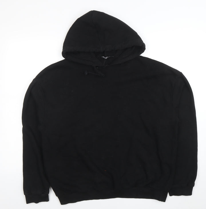 Nasty Gal Women’s Black Size 14 Pullover Hoodie Cotton Blend