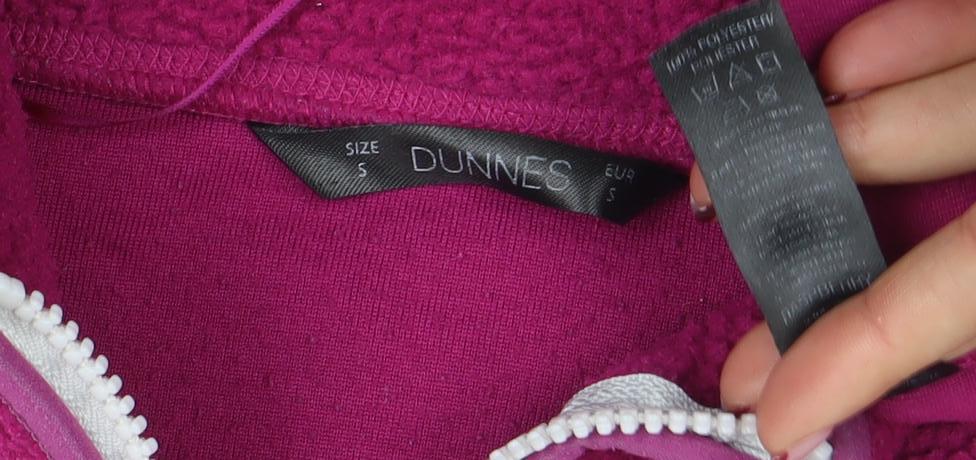 Dunnes Women’s Pink Fleece 1/4 Zip Pullover Sweatshirt Size S