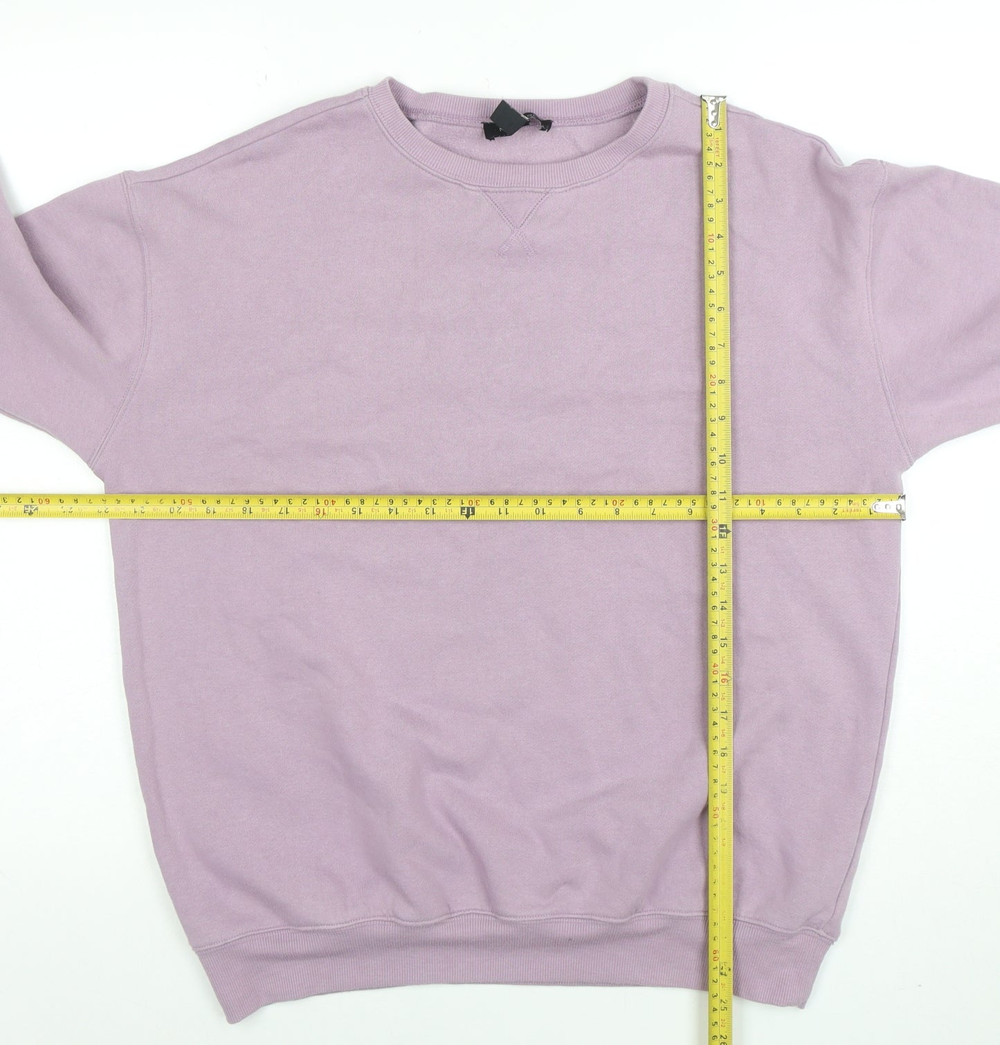 New Look Womens Purple Crew Neck Pullover Sweatshirt Size S