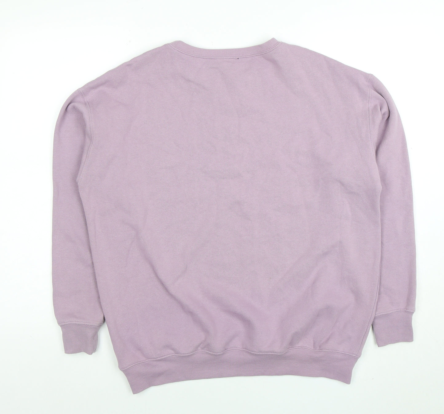 New Look Womens Purple Crew Neck Pullover Sweatshirt Size S