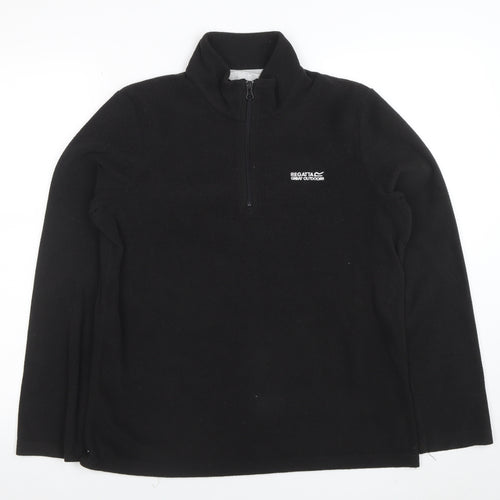 Regatta Great Outdoors Womens Black Size 12 1/2 Zip Fleece Sweatshirt