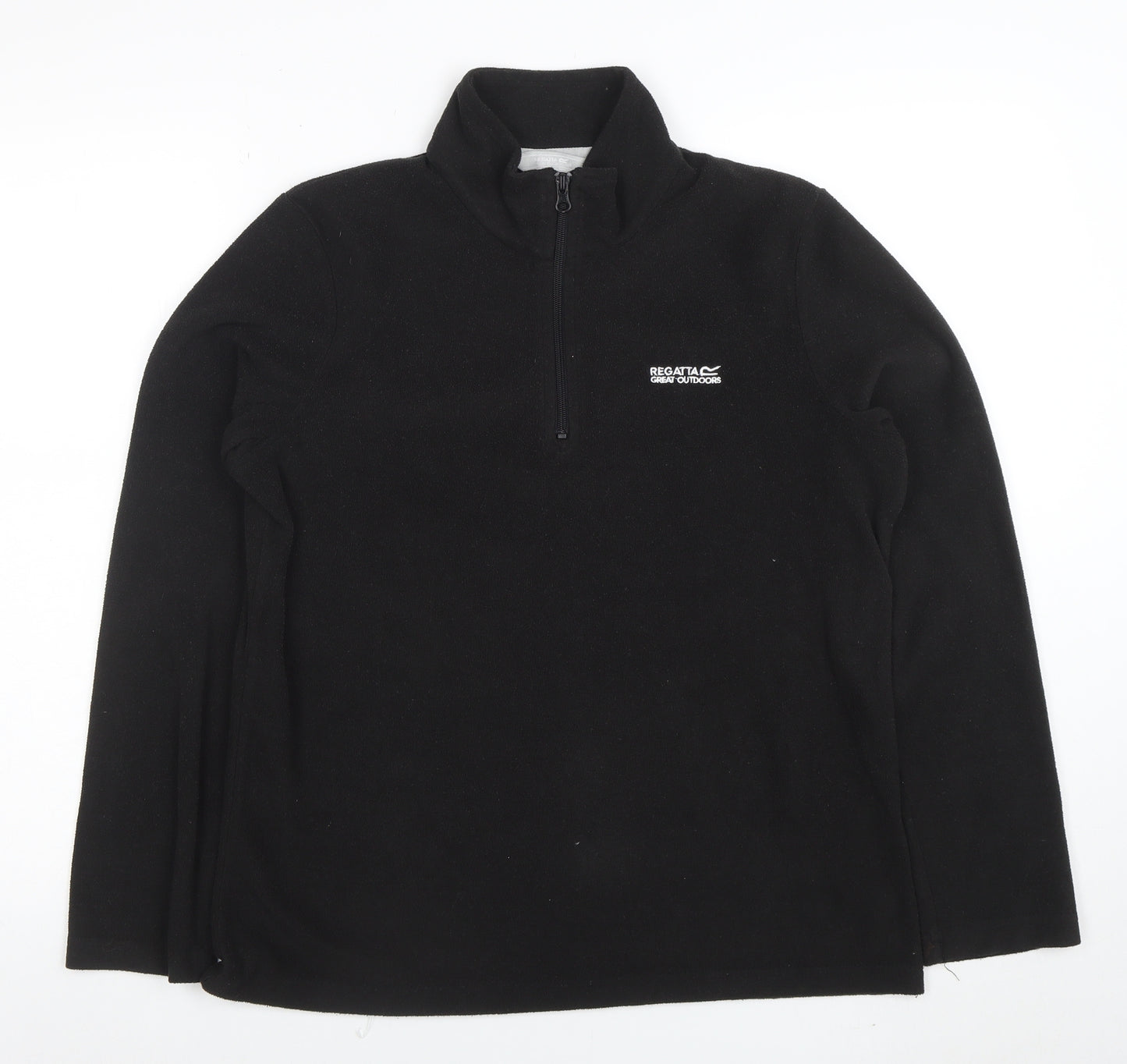 Regatta Great Outdoors Womens Black Size 12 1/2 Zip Fleece Sweatshirt