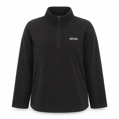 Regatta Great Outdoors Womens Black Size 12 1/2 Zip Fleece Sweatshirt