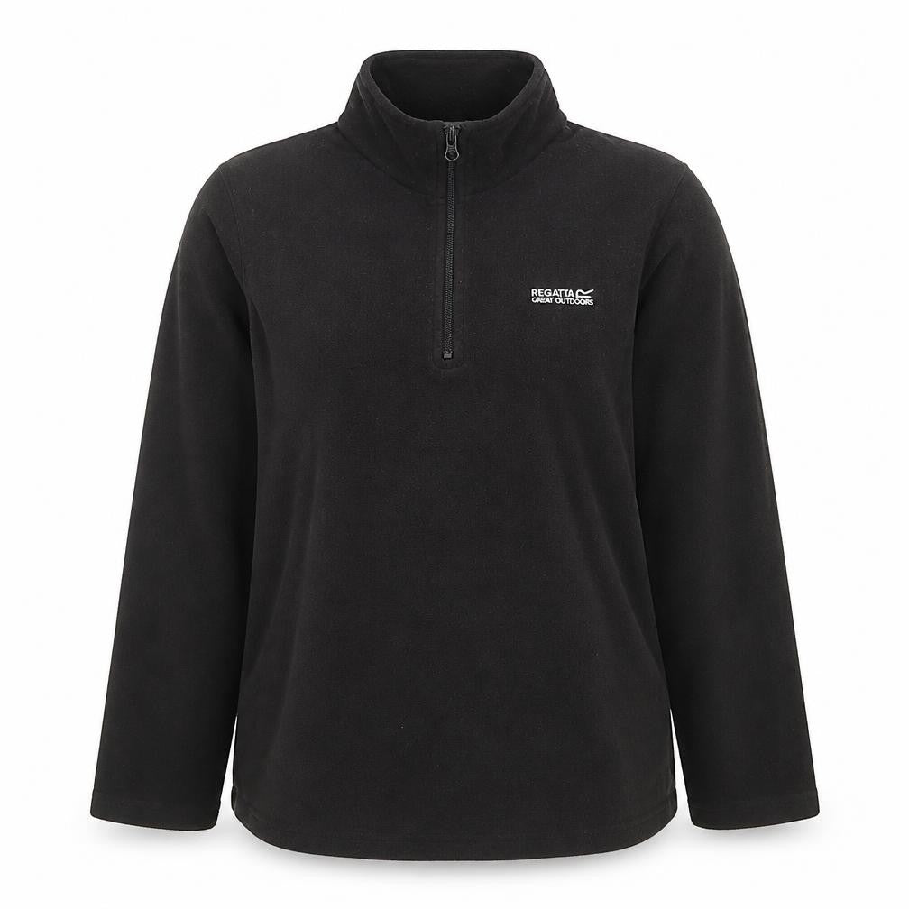 Regatta Great Outdoors Womens Black Size 12 1/2 Zip Fleece Sweatshirt