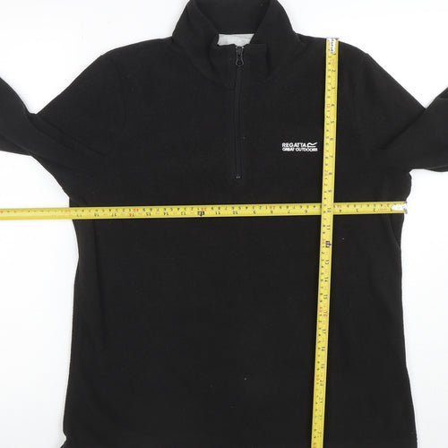 Regatta Great Outdoors Womens Black Size 12 1/2 Zip Fleece Sweatshirt