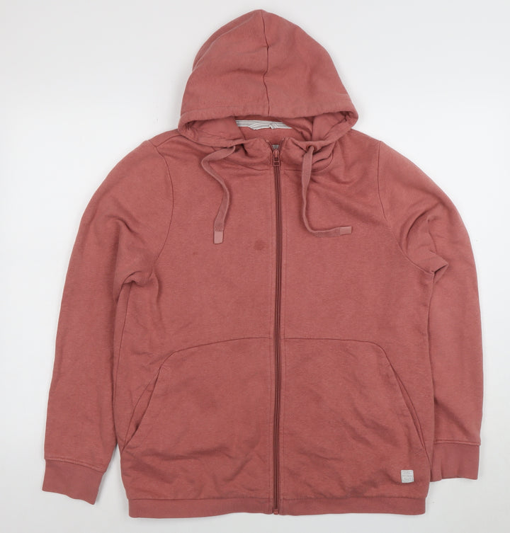Signal Women’s Pink Full Zip Hoodie Sweatshirt Size M Cotton Blend