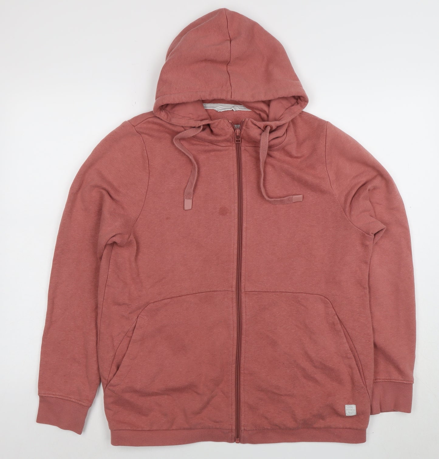 Signal Women’s Pink Full Zip Hoodie Sweatshirt Size M Cotton Blend