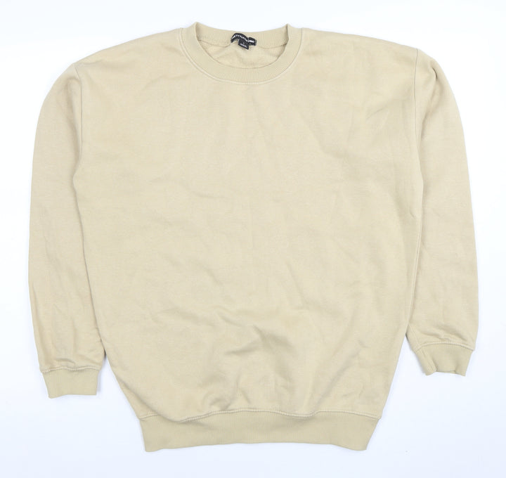 PrettyLittleThing Women Beige Small Pullover Sweatshirt