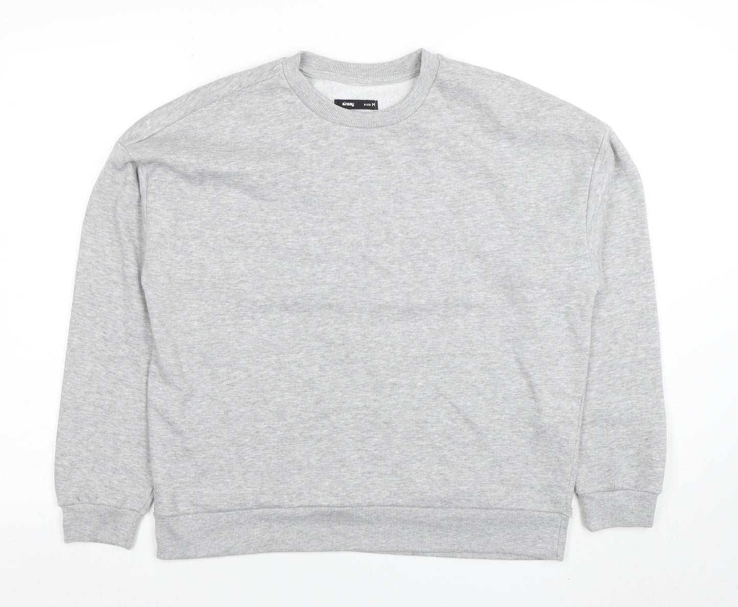 Sinsay Womens Grey Pullover Sweatshirt Size M Cotton Blend