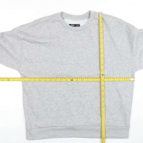 Sinsay Womens Grey Pullover Sweatshirt Size M Cotton Blend