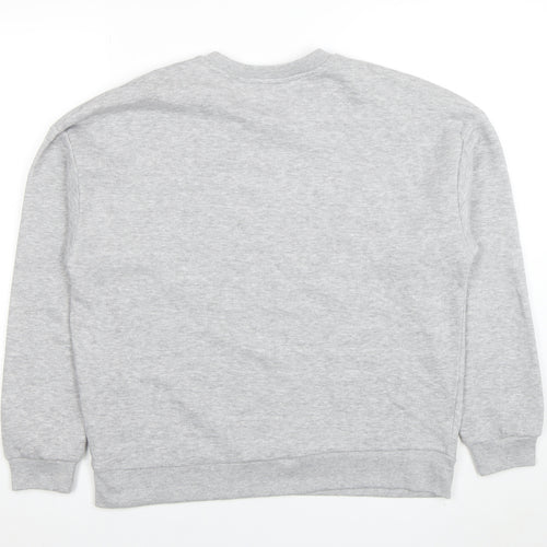 Sinsay Womens Grey Pullover Sweatshirt Size M Cotton Blend