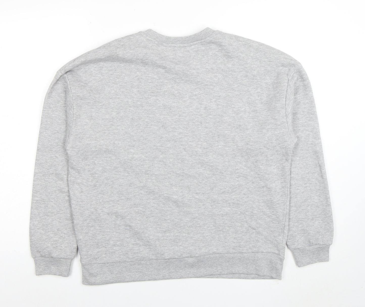 Sinsay Womens Grey Pullover Sweatshirt Size M Cotton Blend