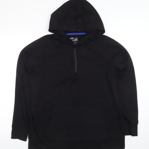 Dunnes Stores Women's Black 1/4 Zip Hoodie Size S