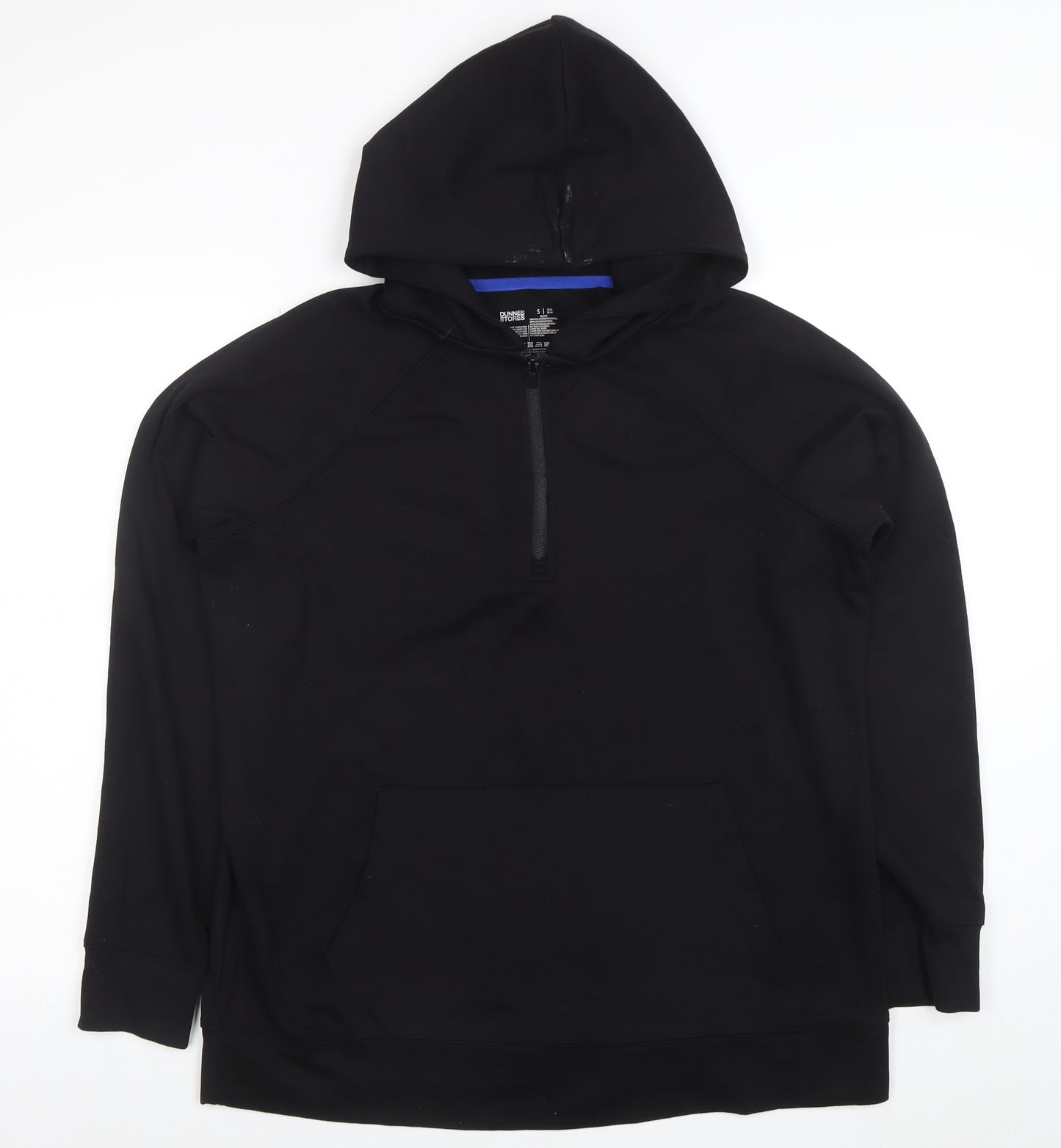 Dunnes Stores Women's Black 1/4 Zip Hoodie Size S