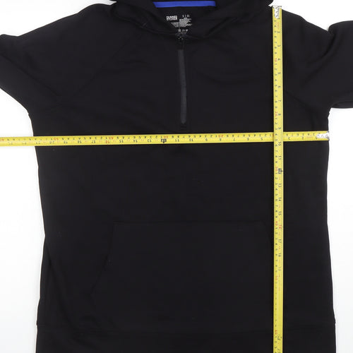 Dunnes Stores Women's Black 1/4 Zip Hoodie Size S
