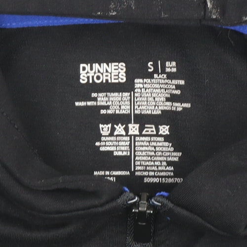 Dunnes Stores Women's Black 1/4 Zip Hoodie Size S