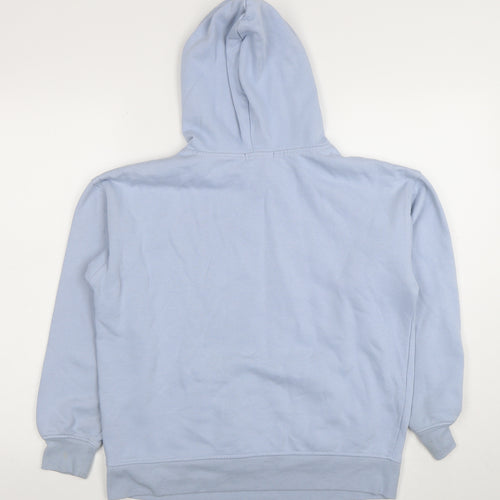 New Look Womens Blue Pullover Hoodie Size S Cotton Blend Casual