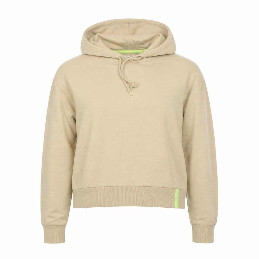 Denim by Max Women Beige Hooded Pullover Hoodie UK 12