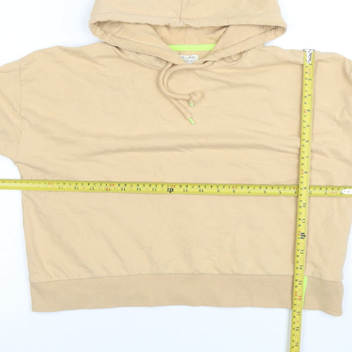 Denim by Max Women Beige Hooded Pullover Hoodie UK 12