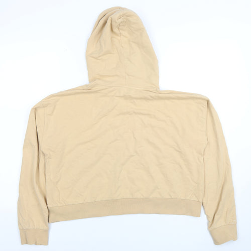Denim by Max Women Beige Hooded Pullover Hoodie UK 12