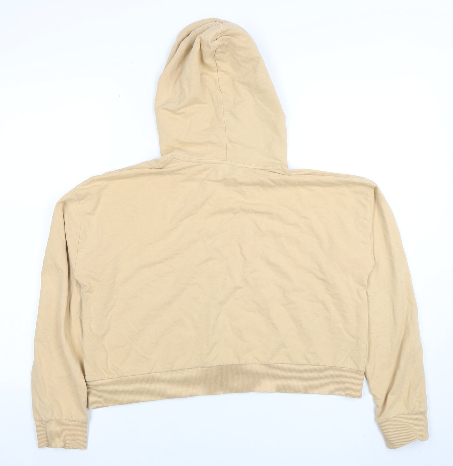 Denim by Max Women Beige Hooded Pullover Hoodie UK 12