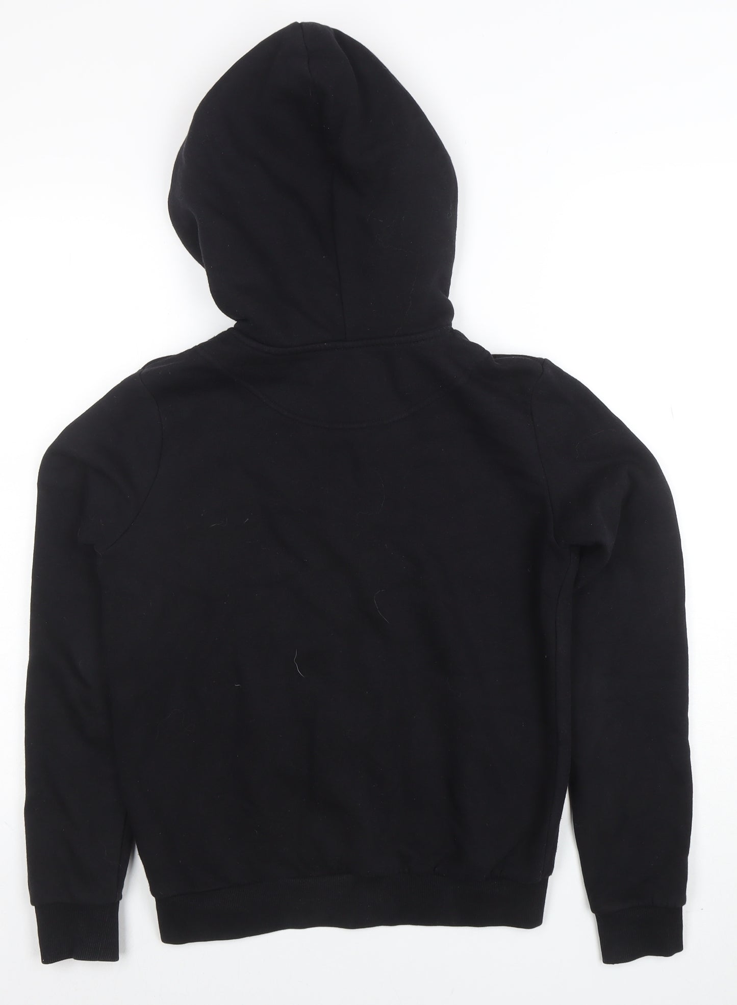 BASIC Women's Black XS Full Zip Hoodie Cotton Blend Casual