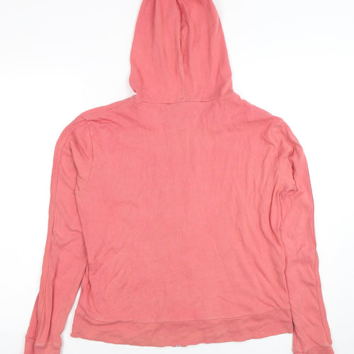 Dorothy Perkins Women's Pink Full Zip Hoodie Size 14 Cotton Casual