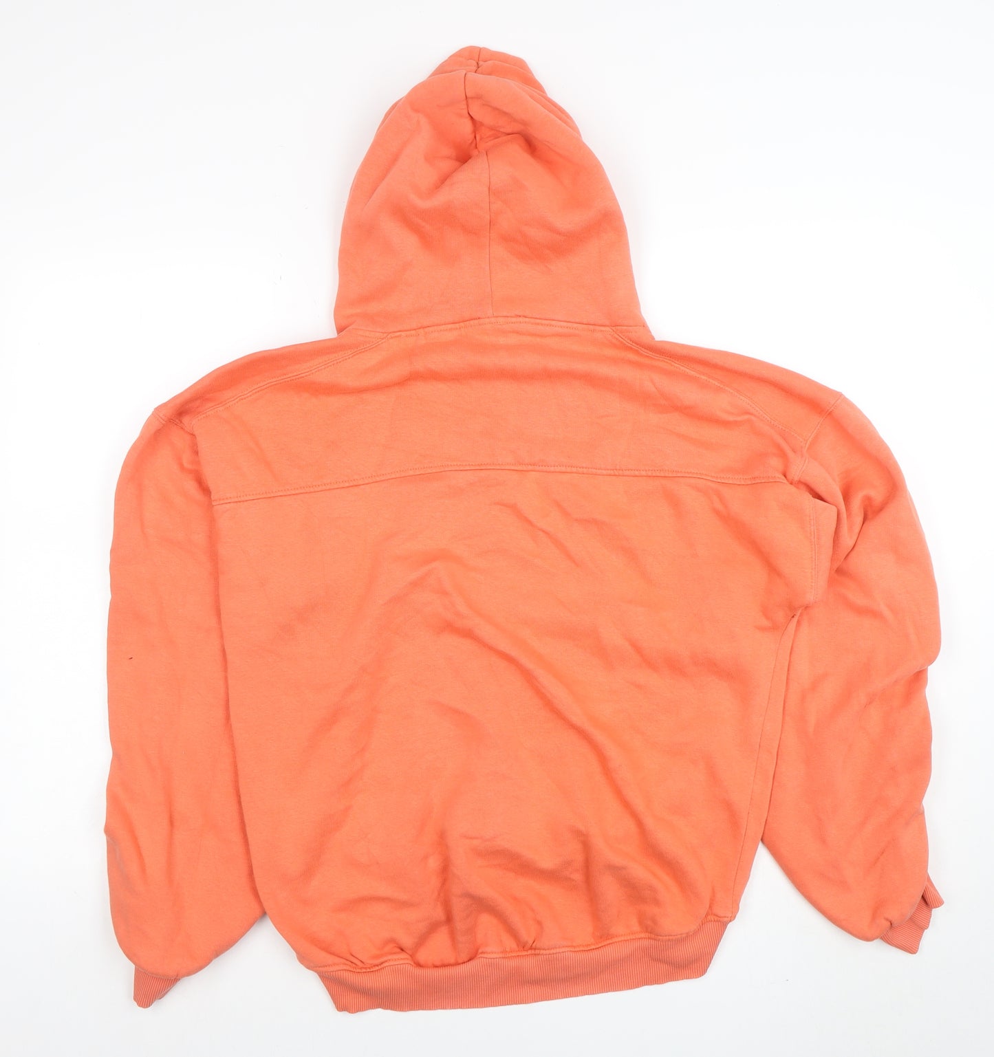 Rising Women's Orange Pullover Hoodie S/M Cotton Blend Casual
