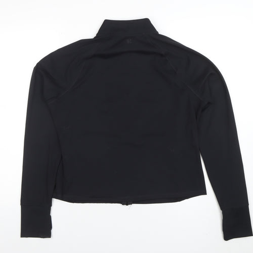 F&F Active Women’s Black Full Zip Sweatshirt Size M Quick Dry Stretch