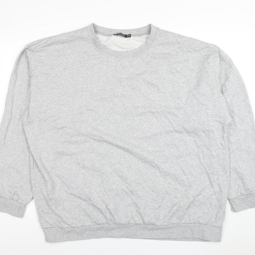 I Saw It First Women Grey Size 22 Crew Neck Pullover Sweatshirt