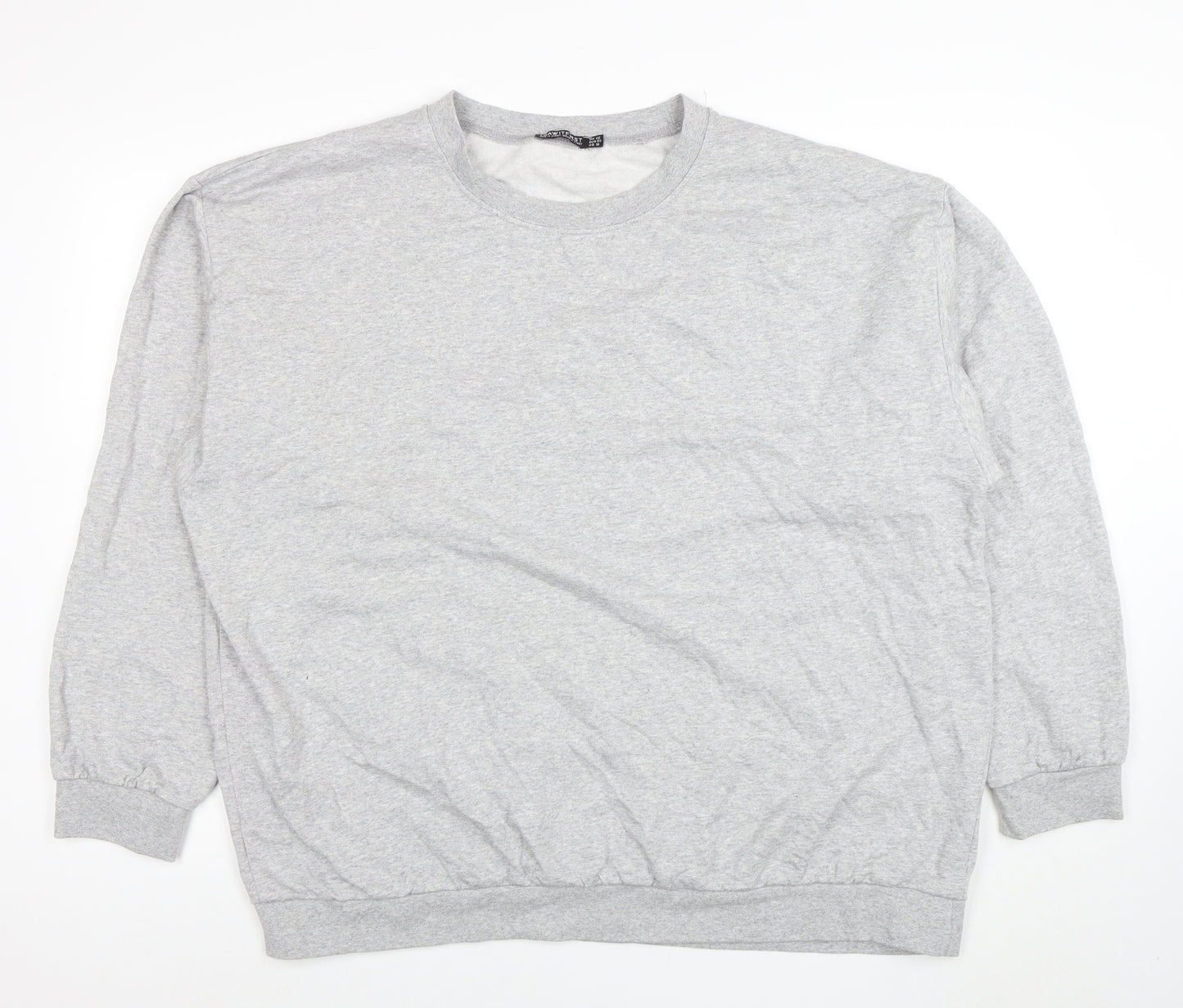 I Saw It First Women Grey Size 22 Crew Neck Pullover Sweatshirt
