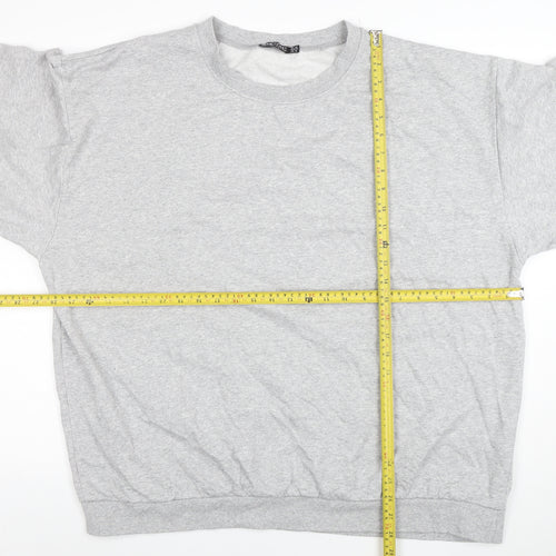 I Saw It First Women Grey Size 22 Crew Neck Pullover Sweatshirt