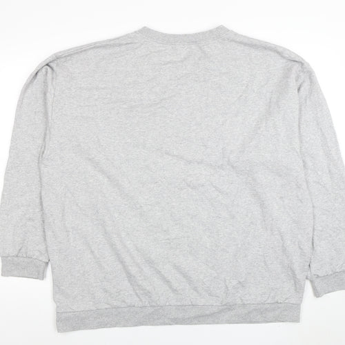 I Saw It First Women Grey Size 22 Crew Neck Pullover Sweatshirt