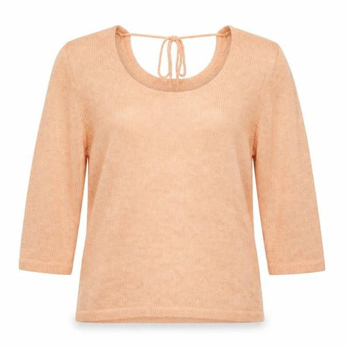 SPEND by Atte Gemzell Women’s Beige Knit 3/4 Sleeve Pullover Jumper S