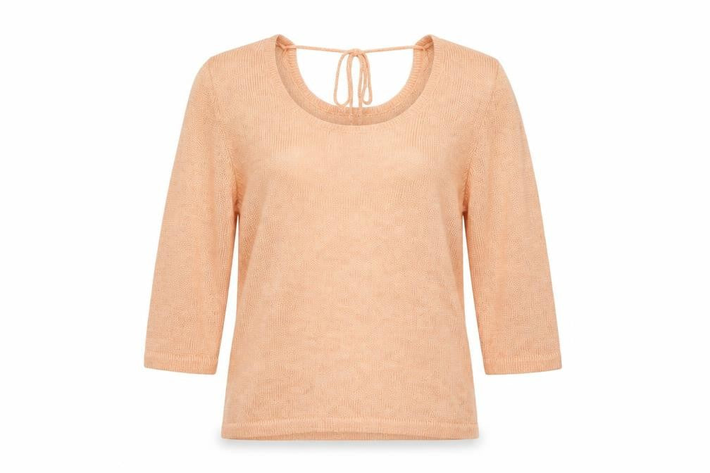 SPEND by Atte Gemzell Women’s Beige Knit 3/4 Sleeve Pullover Jumper S