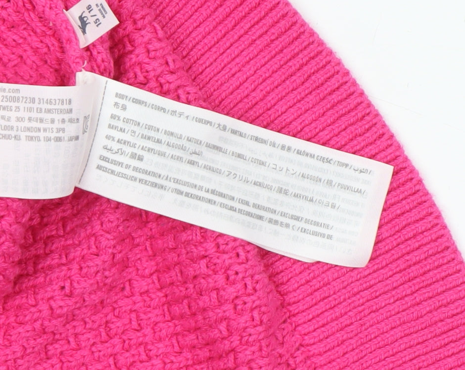Abercrombie Kids Girls Pink Knit Halter Tank Top 15-16 Years Cotton Blend