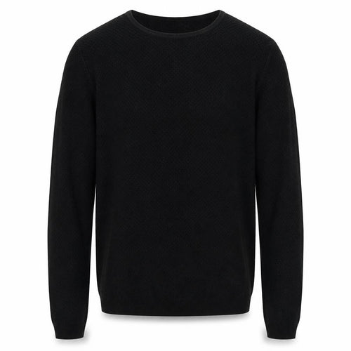 Zara Man Black Cotton Blend Men's S Crew Neck Knit Jumper